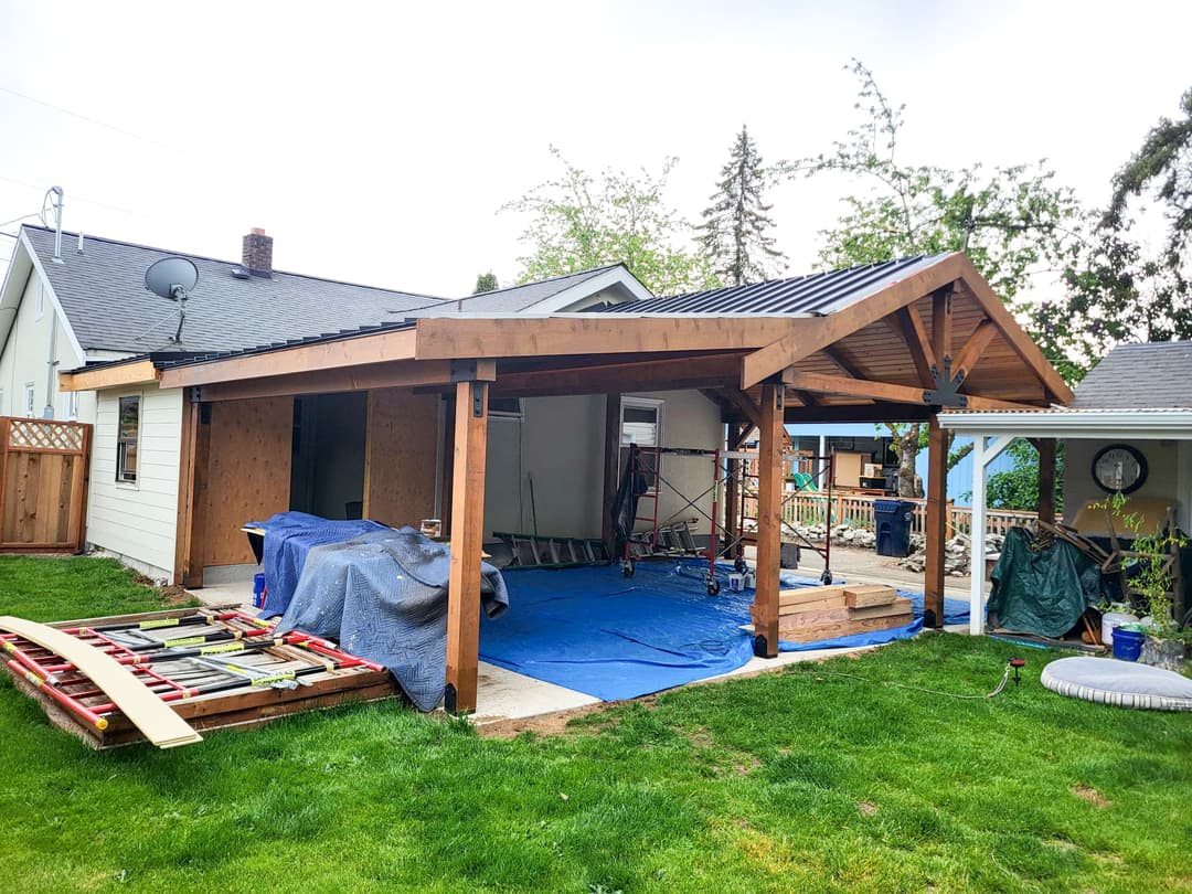 home addition under construction