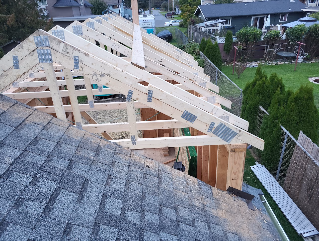 new trusses and framing