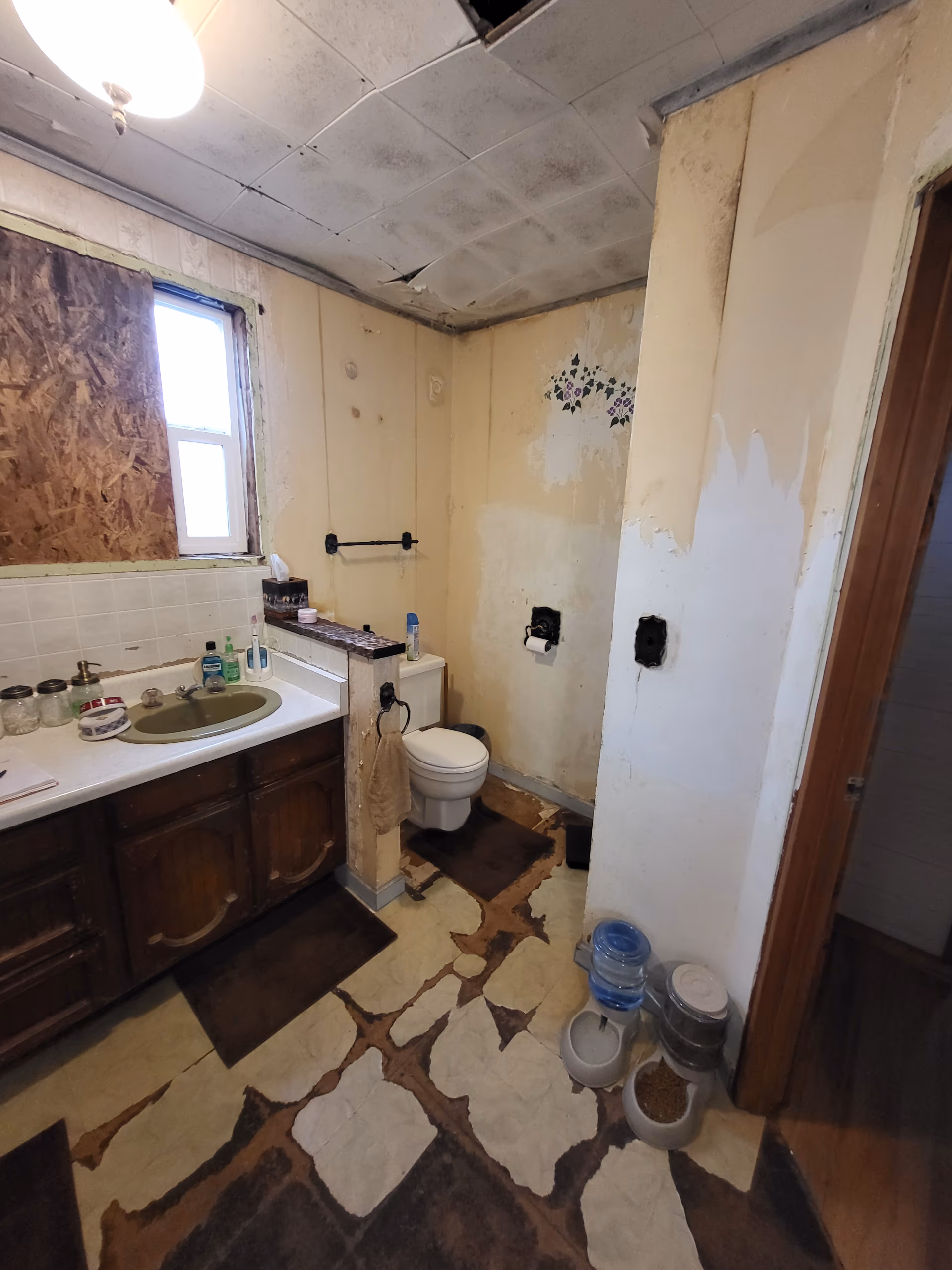before picture of bathroom