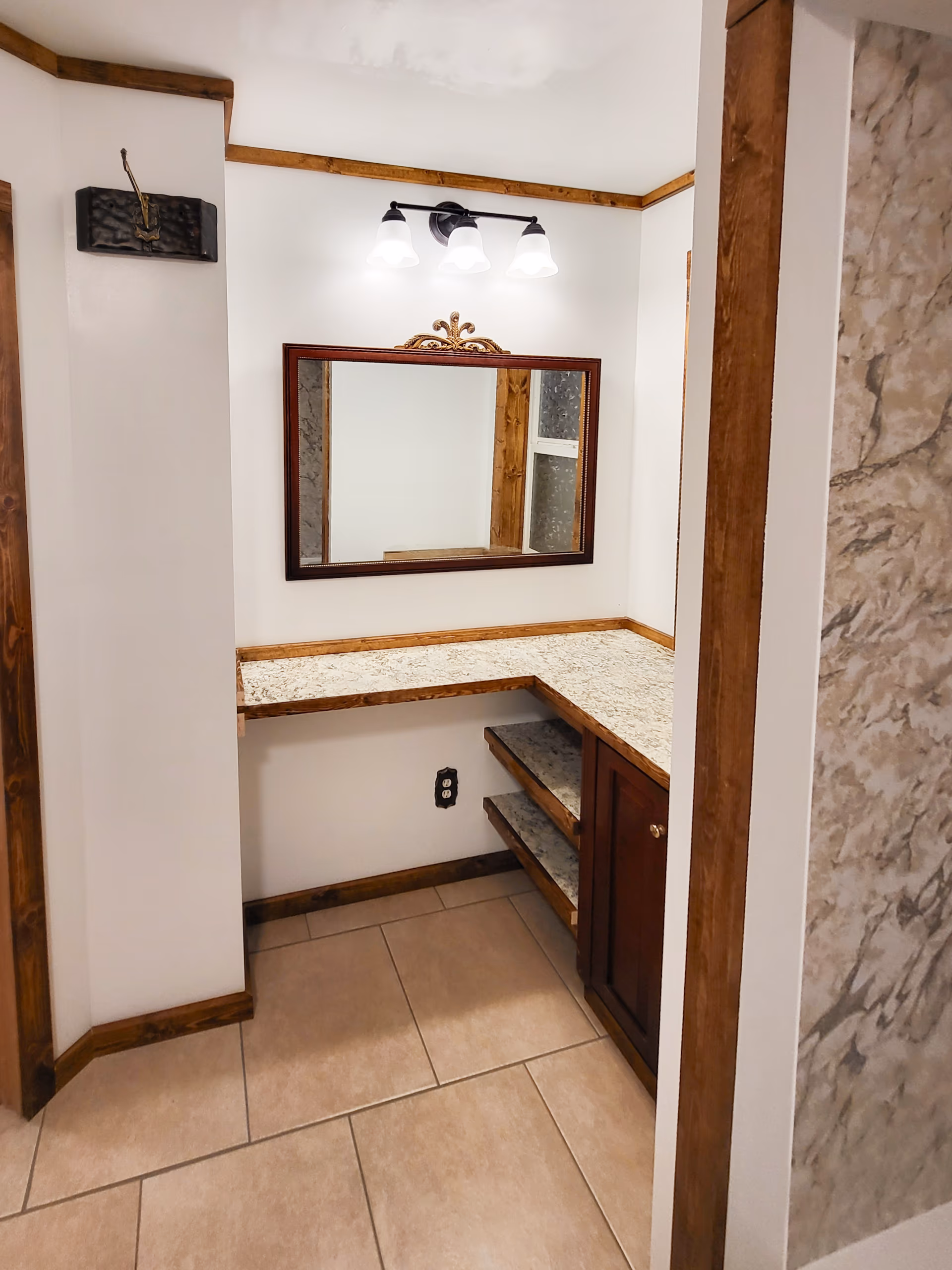 new countertops and cabinetry